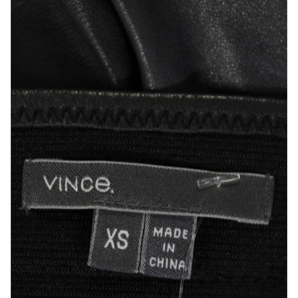 Vince TimeTimeless Chic Genuine Leather Pleated Mini Skirt XS NWOT - Picture 6 of 9